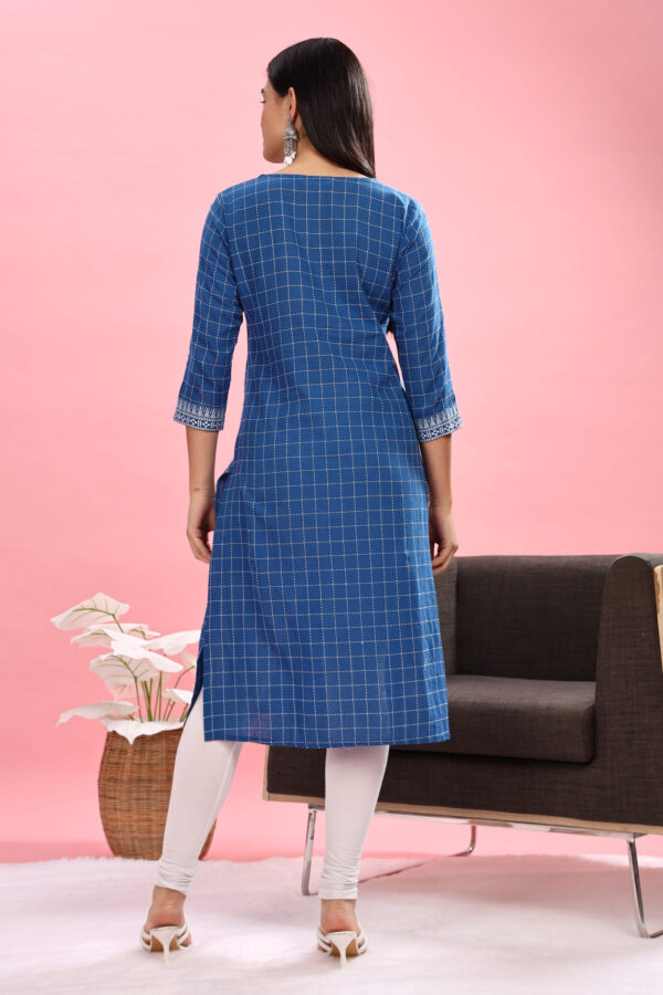 South cotton checked kurti - Image 3