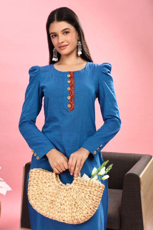 Handloom Full sleeve kurti - Image 12