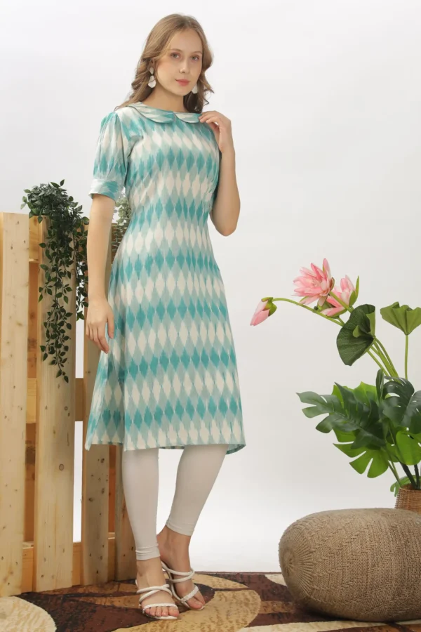 Iket Fancy Collar Kurti - Image 2