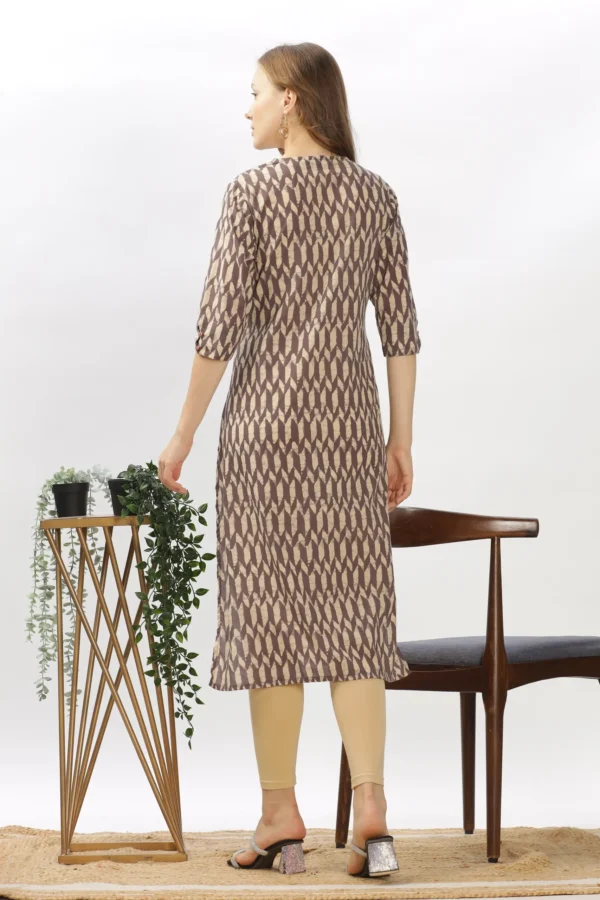 Women Printed Straight Kurti - Image 3