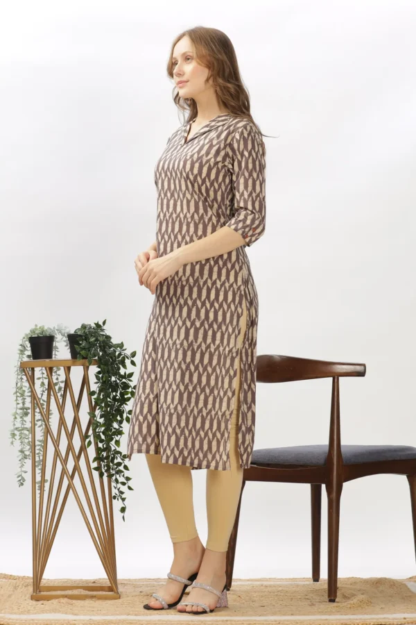 Women Printed Straight Kurti - Image 6