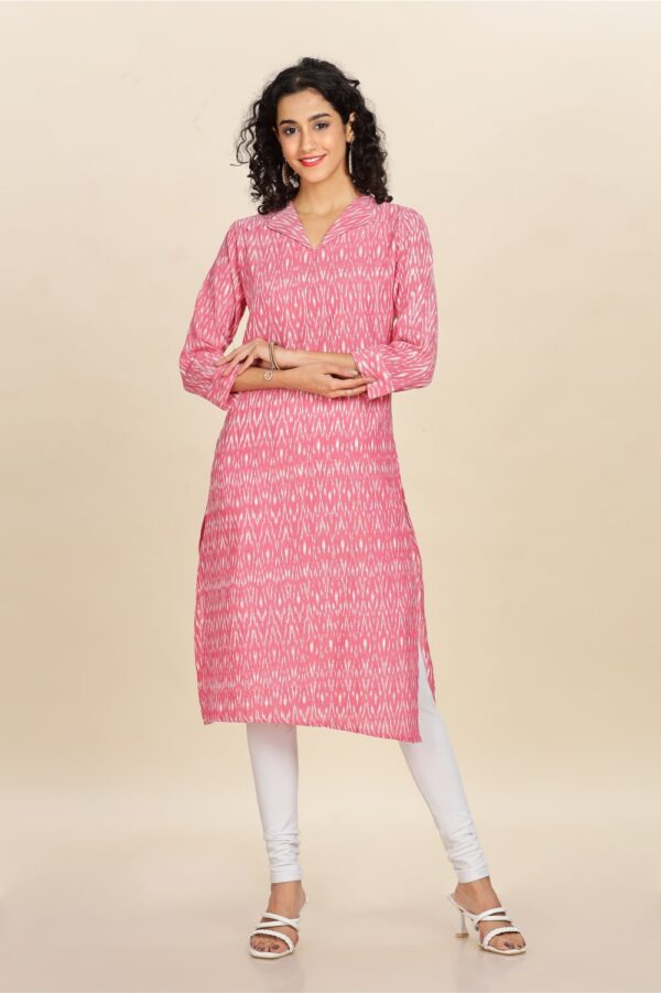 Iket fancy collar kurti