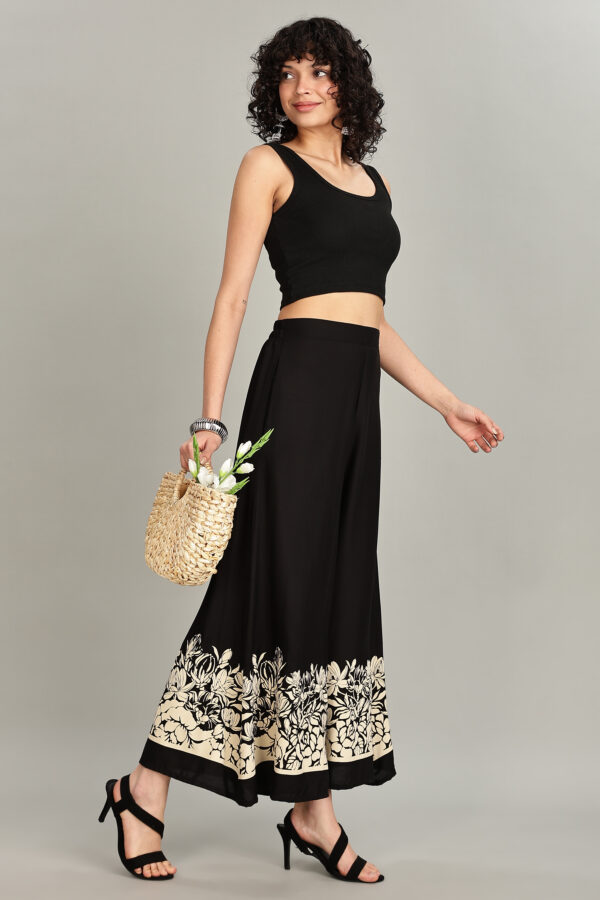 Black & white Palazzo pant