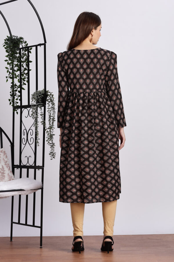 BLACK PRINTED ANARKALI - Image 2