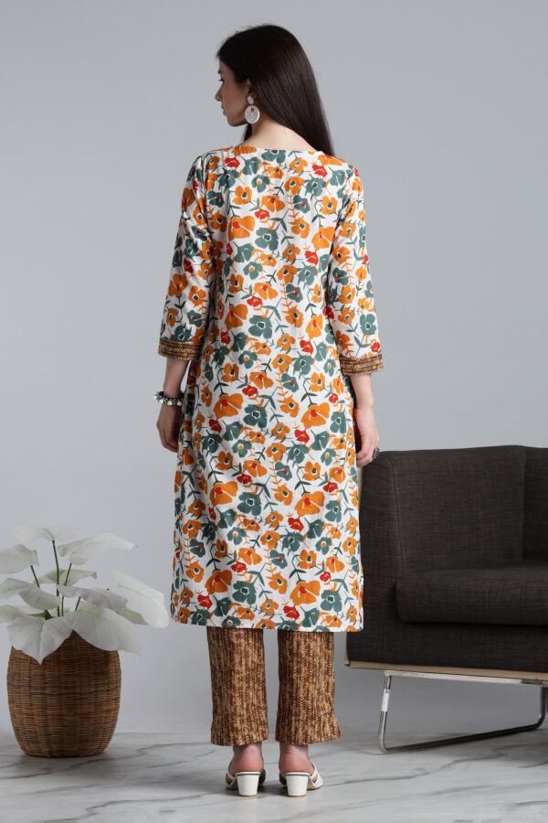BROWN FLORAL PRINT COD SET - Image 4