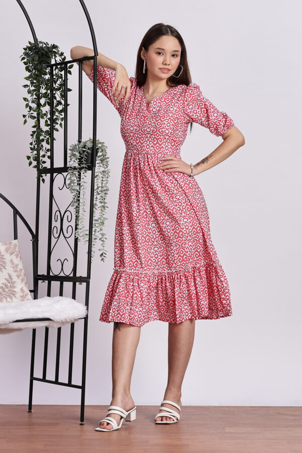 PINK AND WHITE PARTY GOWN