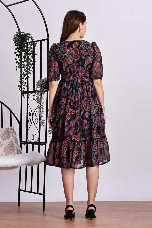 MULTICOLOUR FLORAL PRINT GOWN - Image 2