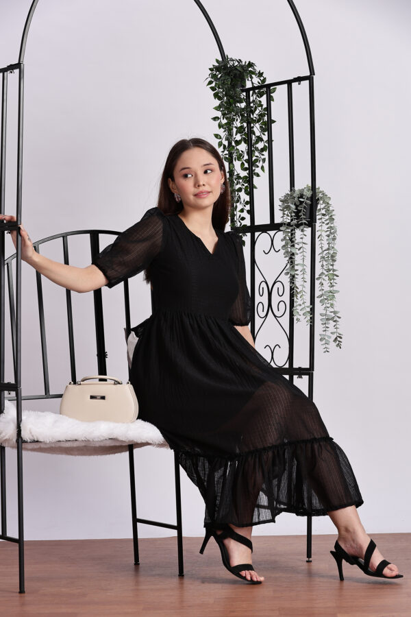 BLACK PARTY GOWN - Image 5