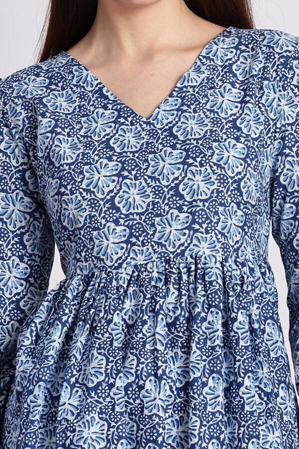 BLUE PRINTED ANARKALI - Image 3