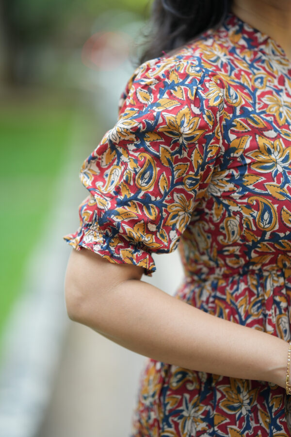 Elegant Kalamkari Gown - Image 3