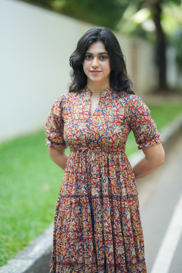 Elegant Kalamkari Gown - Image 2