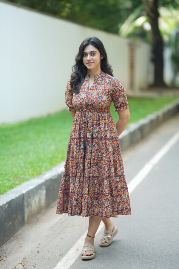 Elegant Kalamkari Gown - Image 5