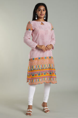 Stylish white design Kurti