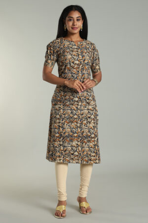 Kalamkari Floral Print Kurti