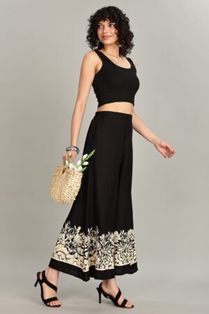 Black & white Palazzo pant