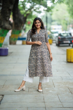 Kalamkari Style Kurti
