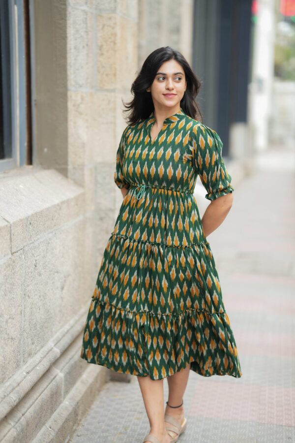 Stylish Iket Green Gown