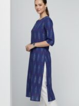 Stylish Ikat Violet Kurti