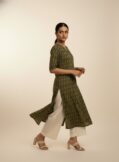 Stylish Ikat Light Green Kurti