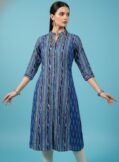 Ikat Blue Kurti