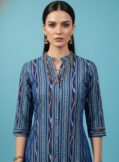 Ikat Blue Kurti