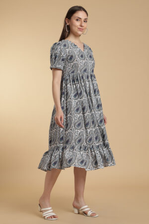 Cotton Cloud V-Neck Gown