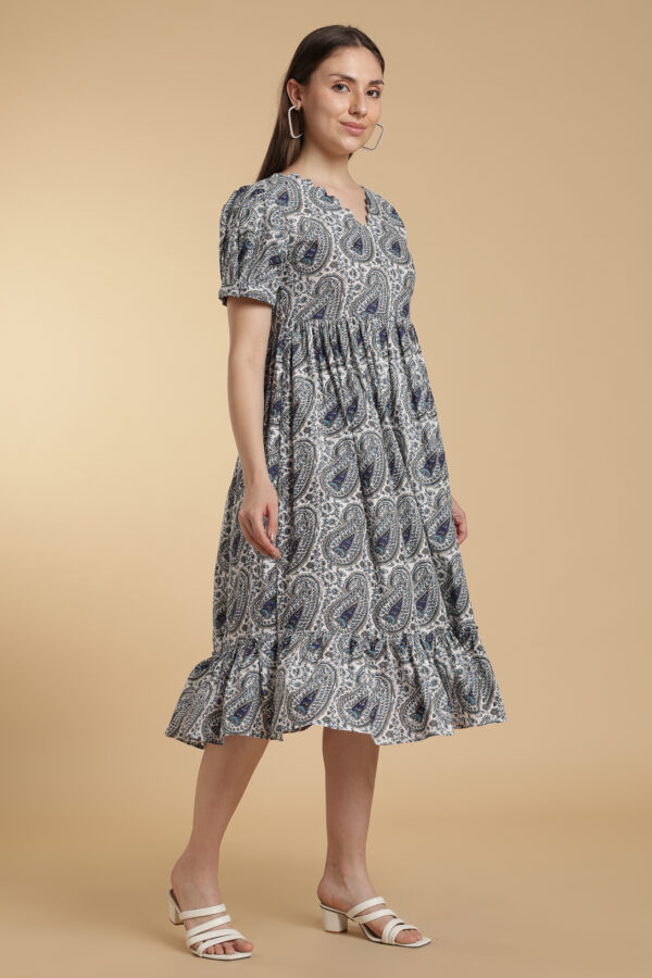 Cotton Cloud V-Neck Gown