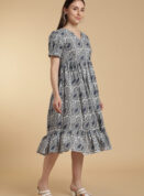 Cotton Cloud V-Neck Gown