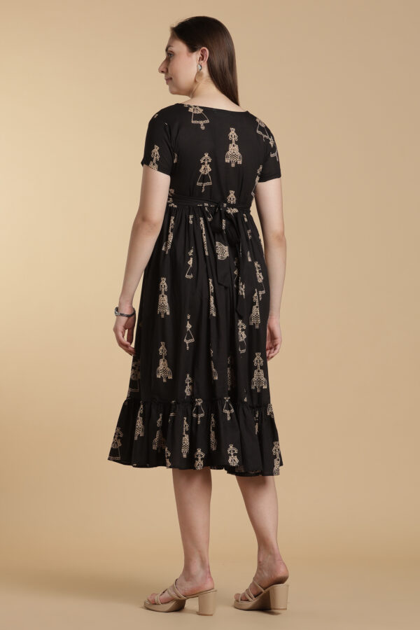 Midnight V Cotton Maxi Gown