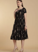 Midnight V Cotton Maxi Gown