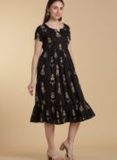 Midnight V Cotton Maxi Gown