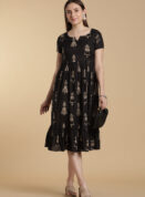 Midnight V Cotton Maxi Gown