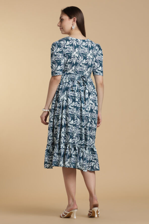 Blue Bloom Cotton Gown