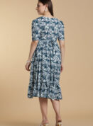 Blue Bloom Cotton Gown