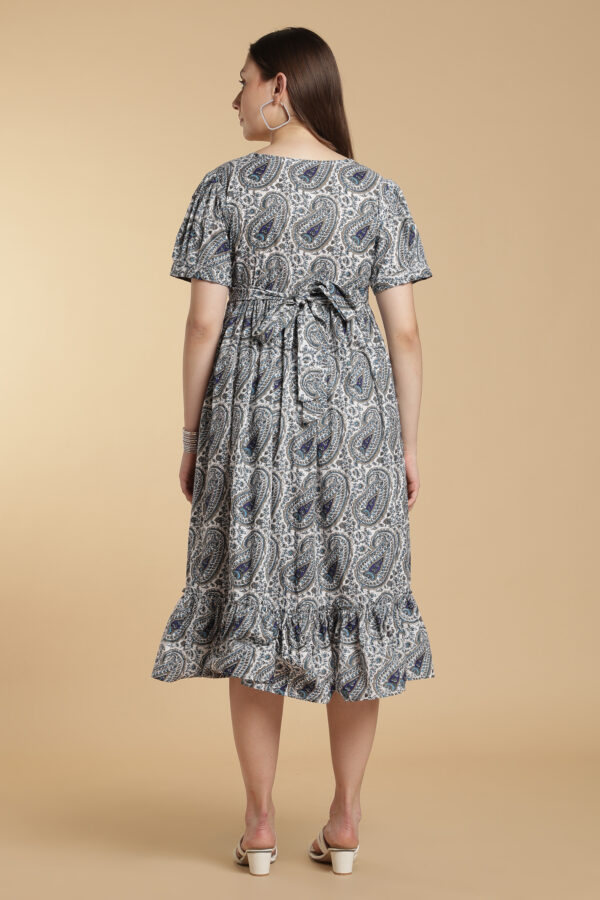 Cotton Cloud V-Neck Gown