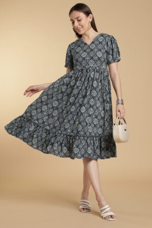 Black Whisper Cotton Gown