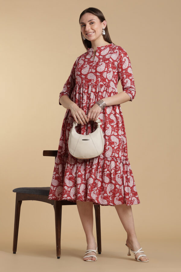 Scarlet Bloom Cotton Gown