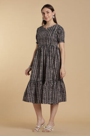 Midnight Leaf Feeding Gown