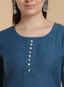 Azure Mini Leaf Kurti
