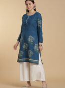 Azure Mini Leaf Kurti