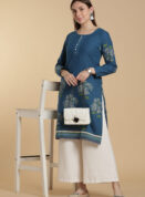 Azure Mini Leaf Kurti