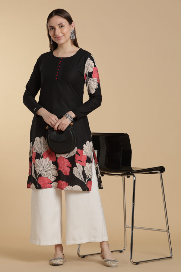 Black Canopy Kurti