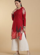 Crimson Leaf Kurti
