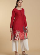 Crimson Leaf Kurti