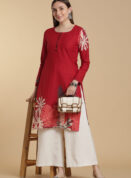 Crimson Leaf Kurti