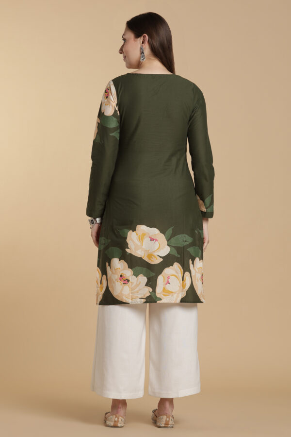 Emerald Bloom Kurti