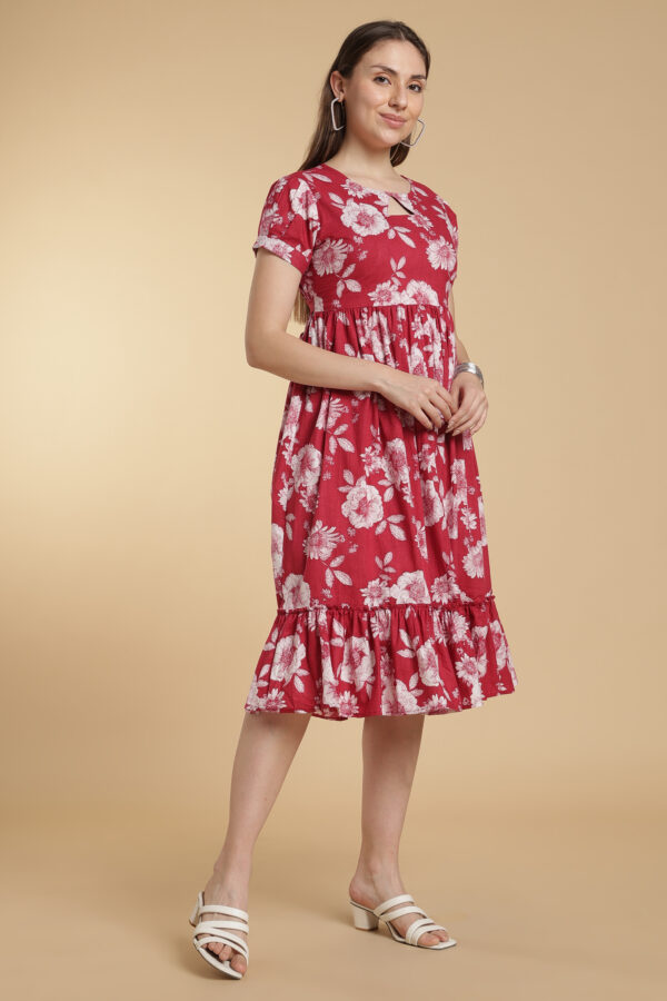 Ruby Breeze Cotton Gown