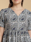 Cotton Cloud V-Neck Gown