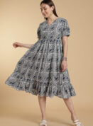 Cotton Cloud V-Neck Gown