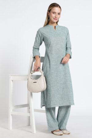 Classic Straight Kurti with Pant Set